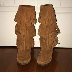 Minnetonka Fringe Boots